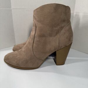 Tan Suede Ankle Boots